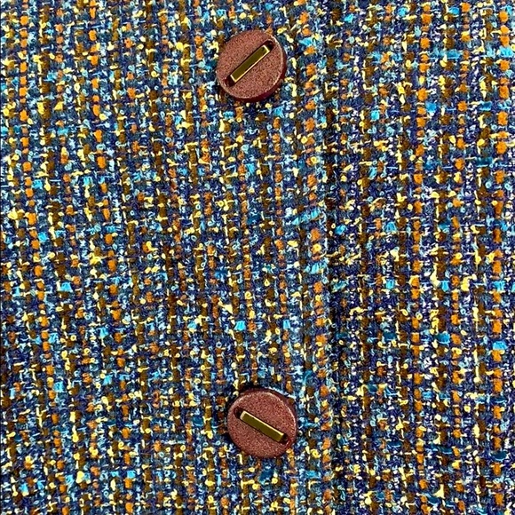 Linea Domani Vintage Tweed Button Up Jacket & Pencil Skirt Set Women’s Size 16 - Picture 5 of 12
